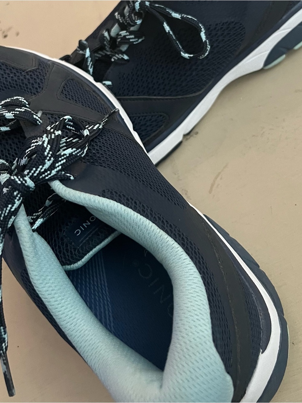 Navy and Light Blue Vionic Athletic Sneakers